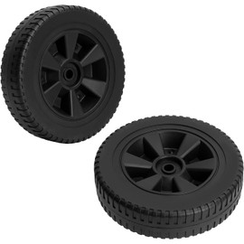 KMQRDZi 2 Pieces 7 Inch Directional Wheels, 7 Inch Blow Molded Wheels, BBQ Accessories, Grill Wheels, Oven Wheels Replacement Parts, D y n a G l o, 70-05-104 DGF493BNP DGH474CRP DGF510SBP DGH450CRP