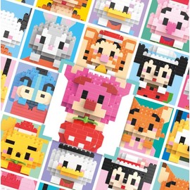 ASEANAO 3D Mini Building Blocks, Micro BlocksToy Gift,Easter/Birthday/Christmas (Nini Mouse 185 pcs)