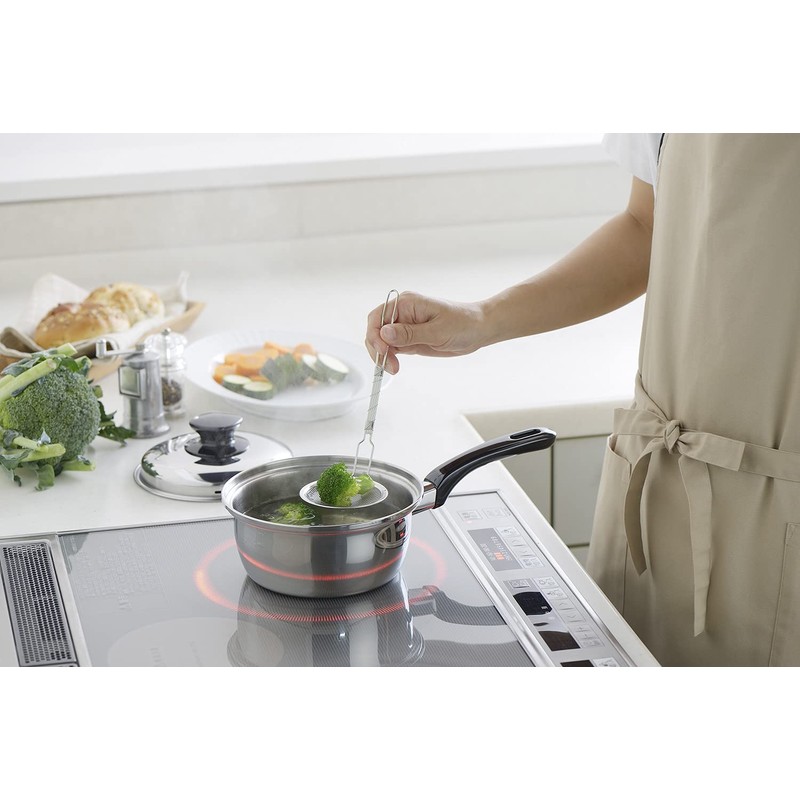 Bestco SJ-3144 SJ-3144 Single Handle Saucepan, Stainless Steel, 3-Layer Steel,
