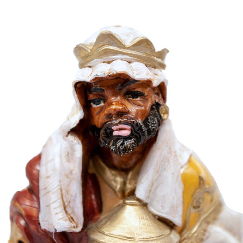 Venerare King Balthazar Wise Man Nativity Figurine | 5 Inch