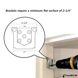 DreamGYM Doorway Swing for Kids Indoor - Trapeze Bar and Blue Gymnastic Rings Combo