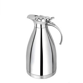 Cuisinox Stainless Steel Thermal Coffee Carafe, Vacuum Insulated for Hot or Cold Beverages, 2 Liters 11" High