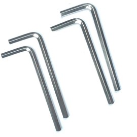 ZDingTech 4pcs 1/4 Allen Wrench sets,1/4" Hex Key Wrench set,allen key Door Key L Shaped hex wrench set with Long Arm.
