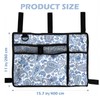 Walker Bag with Cup Holder, Flowers Walker Accessories for Seniors