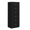 Modern 6 Drawer Vertical Dresser, Wood Tall Chest of Drawers