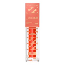 Maybelline SunKisser Rubor Líquido Mate Spritzy Orange, Efecto Sunglow Naranja Vibrante, Fórmula con Vitamina E, Aplicador XL, 12 Horas, Ultradifuminable, 4.7ml