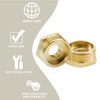 Bwintech 2 Pcs 1/2" Female to 1" Male BSP Thread
