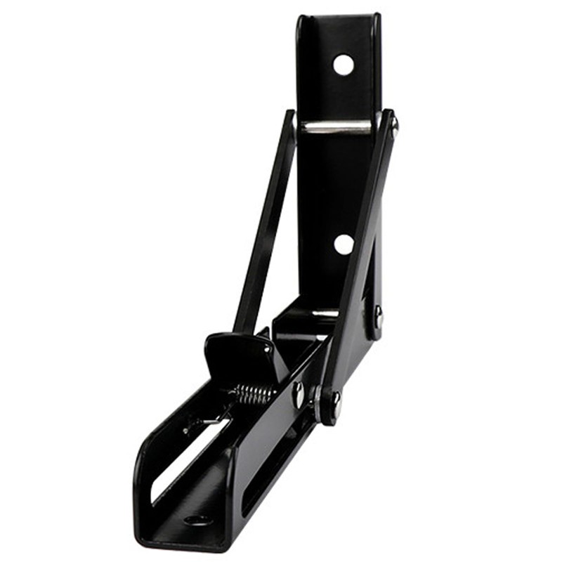 Anhoer Foldable Shelf Brackets Black Heavy Duty 14 Inch Stainless