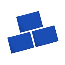 KINGTOP Golf Flag 20x14 Inch - Plain Blue, 420D Nylon, Tube Inserted - Standard Putting Green Flags for Driving Range, Backyard Practice, Golf Courses, Country Club, 3-Pack