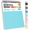 Soucolor 9" x 12" Sketch Book, 1-Pack 100 Sheets Spiral