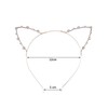 Crystal Rhinestone Metal Cat Ear Headband Hair Bands, 2 Pieces,