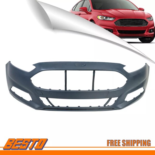munirater Front Bumper Cover For 2013-2016 Ford Fusion Primed W/O