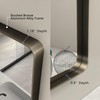 CHARMOR 22x30 Bronze Bathroom Wall Mirror, Brushed Metal Framed Vanity