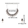 Efulgenz Conjunto de gargantilla, collar y pendientes de gota de
