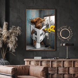 Mupmod Cross Stitch Kits for Adults - Cow Counted Cross Stitch Kits for Adults Beginners, 11CT Stamped Printed Patterns Cross Stitch Kits for Adults 12x16inch