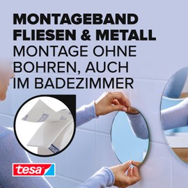 tesa Mounting Tape for Tiles and Metal, 77744-00000-00