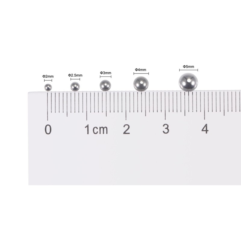 sourcing map 100pcs 3mm 440C Stainless Steel Bearing Balls G25