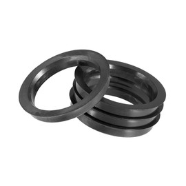 Hihaha 72.6mm to 60.1mm Universal Car Hub Centric Rings Black - Pack of 4 Durable Material