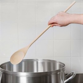 TrueCraftware- 18" Classic Wooden Cooking Spoon Utensils Birchwood Set of 12- Wooden Spoon Sets Wood Spoon Nonstick Utensil Comfort Grip Wood Spoons for Mixing Stirring Cooking