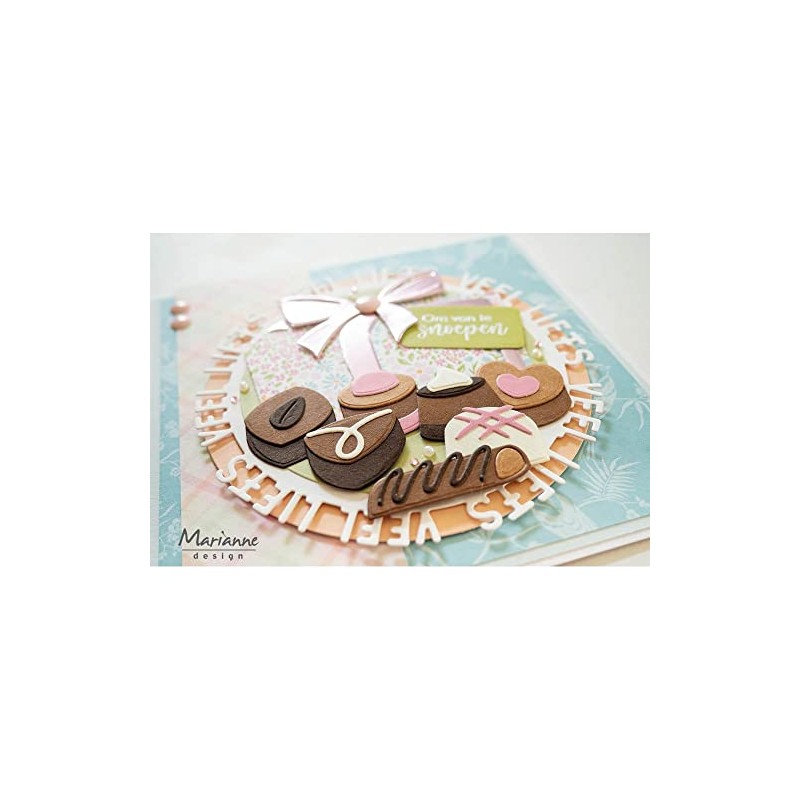 Marianne Design COL1528, Paper, Pink, One Size, 19 Pieces