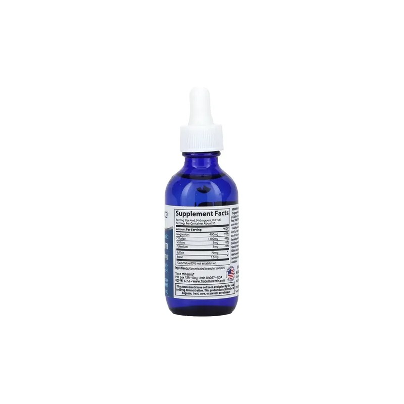 Trace Minerals Magnesio Líquido Iónico 400mg Sabor 59ml Vegano