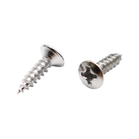 Samherome 3MM Durable Guitar Pickguard Screws Pick Guards Scratch Plate Mounting Screws Guitar Repair Screws for Fender Guitars Tele Gibson LP Les Paul SG Electric Guitar Bass Pack of 50 (Chrome)