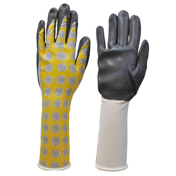 Dunlop Home Products DR66205 Rubber Gloves, For Gardening, My Little Garden, Dandelion, Long, Backless Type, Stylish, Gardening