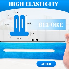 LUOJINYI Pack of 10 PreCut Kinesiotapes Knee, Kinesiotapes Pre-Cut Knee, Skin-Friendly with Perfect Wearing Comfort, Waterproof & Elastic Physio Tape for Knee Pain (Multiple Colours)