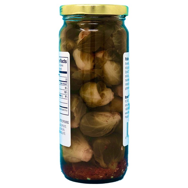 Old South Brussels Sprouts, Pickled, Hot, 16-oz. glass jar