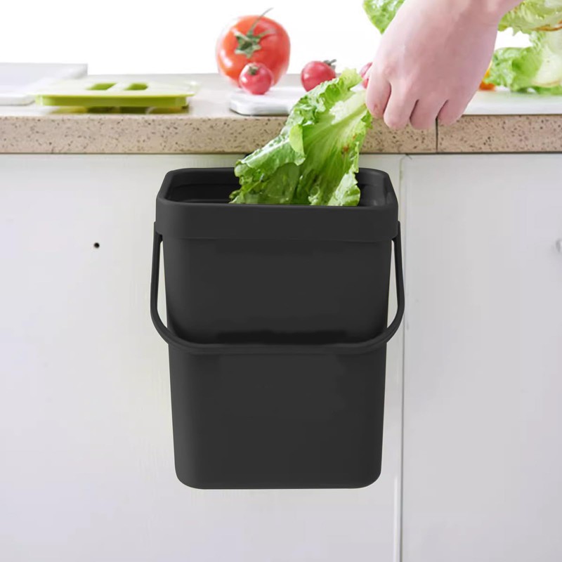 LOLYSIC Kitchen Organic Waste Container, Set of 2 (3L +