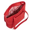Vera Bradley Women's Cotton Small Vera Tote Bag, Cardinal Red,