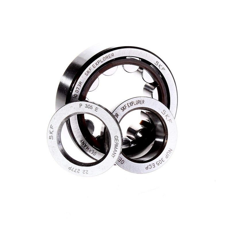 SKF Cylindrical Radial Roller Bearing, 25 ID, Bearing steel