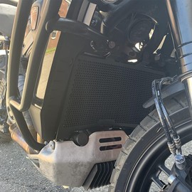 YUANQIAN Motorcycle Radiator Grille Guard Cover Compatible With RH1250S Sportster S 1250 2021 2022 2023 2024-Black