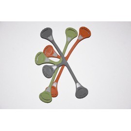 Snappi Nappy Fastener - Original - Peach, Lime and Grey - 3 pcs