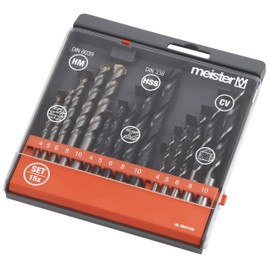 Meister 5547100 15-Piece Combo Set of Drill Bits