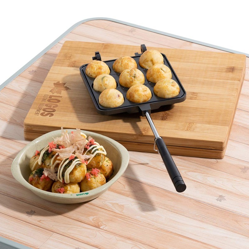 Logos 81062244 Takoyaki Ball Maker, Black, Approx. Width 14.0 x