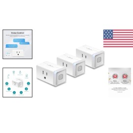 Certified Smart Plug Pack for Effortless Home Automation with Alexa/Google