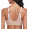 HACI Women's Front Closure Bra Seamless Full Coverage Everyday Wirefree