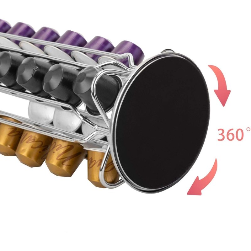Wrobic Capsule Holder Capsule Stand Rotating Straight Holder for 40