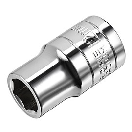 uxcell 1/2-Inch Drive 12mm 6-Point Shallow Socket, Metric, Cr-V