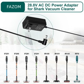 28.8V 800mAh Charger for Shark IONFlex IF250 IF200 IF201 IF202 IF281 Shark IR101 ION F80 IR100 IR141 IR70 Vacuum Cleaner Power Supply Cord UL Listed Replacement Charger