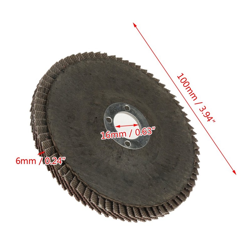 Flap Discs, 10Pcs Sanding Disc Polishing Wheel, 60 Grit Abrasive