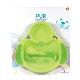 PUR Plato con Cubiertos