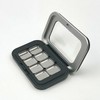 Mini Acrylic Window Magnet Empty Palette Tin Case for Lip Balm, Eyeshadow, Blusher 8-Compartment 2ea