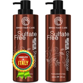 Champú y Acondicionador de Aceite de Argán Orgánico  Moroccan Argan Oil Shampoo  Conditioner Set, Sulfate-Free                                        