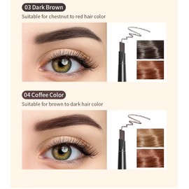 long lasting and waterproof Triangle eyebrow Pencil With Brush (coffee)