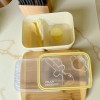 Unbranded Lot of 3 Bento Lunch Boxes Dbl & Sgl
