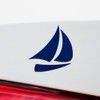 ANGDEST CLUB Decal Stickers of Sailboat 13 (Navy Blue) Premium
