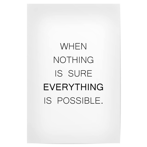 artboxONE Poster 30 x 20 cm Motivation and Sayings Typography