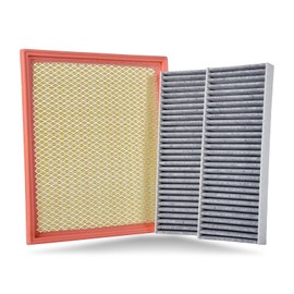 Engine & Cabin Air Filter Set for Nissan 4.0L-Xterra(2005-2015), Frontier(2005-2020), Pathfinder(2005-2012); 5.6L-Pathfinder(2008-2012); for Suzuki 4.0L-Equator(2009-2012) Replace 16546-7S000 CF10553